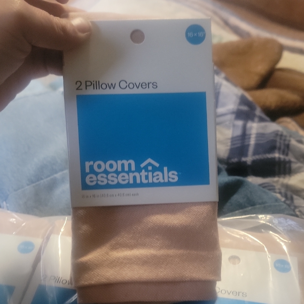 Room Essentials Beige Pillow Covers